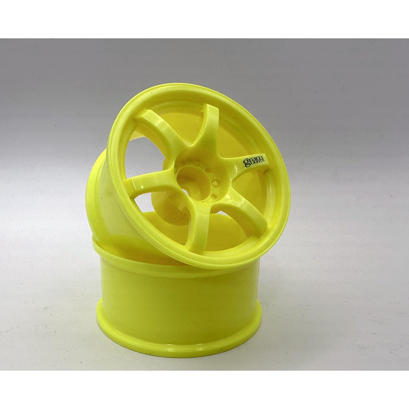 1-10 RAYS – Neon Yellow GRAMLIGHTS 57D Rims 6mm 8mm – DRIFT RIMS [LAB] LW-0406YE LW-0408YE 6mm