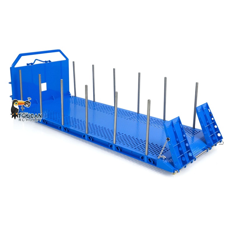 1: 14 Painted Timber Flatbed High Bucket for 10×10 RC Hydraulic Full Dumper Truck 8×8 Radio Controlled Car Model 1PC Timber Flatbed