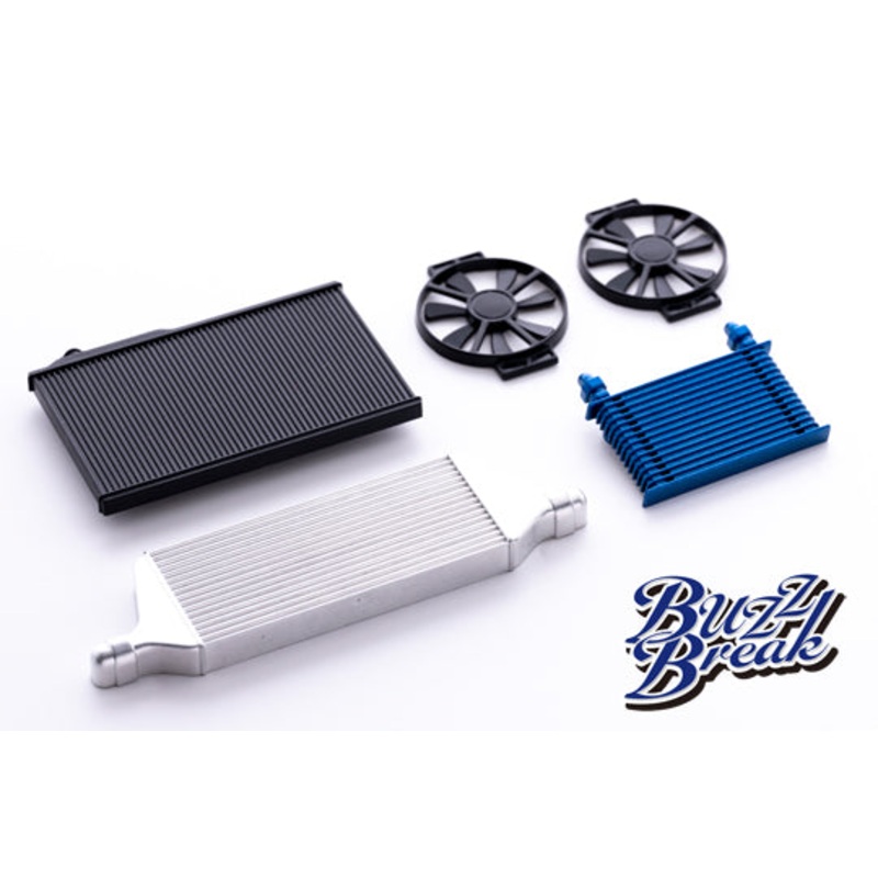 Buzz Break Cooling Fan Accessory Kit (5 Set) Oil Cooler Intercooler and Fan [Buzz Break Overdose] BB-RP-001