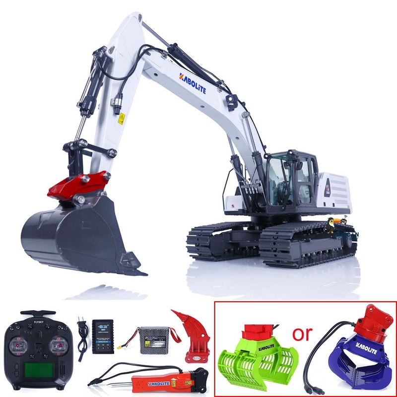 US STOCK Kabolite K961 100S 1/18 Scale RC Hydraulic Excavator HUINA Upgraded Version K336GC Digger Construction Vehicle Truck Model Light System