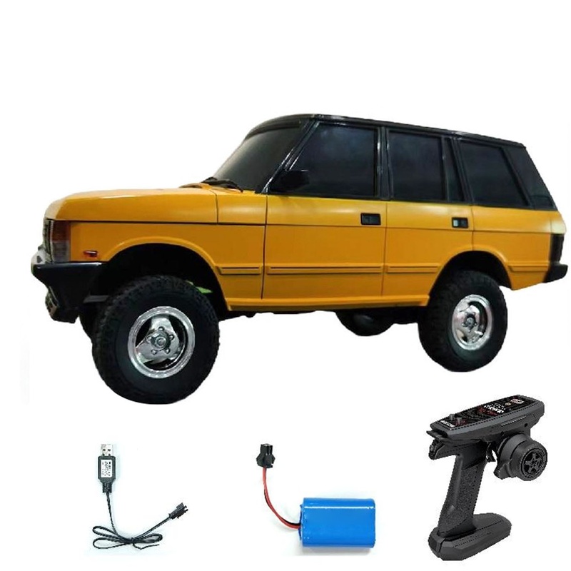 1/18 2.4G RC Rock Crawler Car LDRC LD18401 4WD Remote Control Climbing Car Simulation SUV Vehicles Brushed Motor ESC Servo RTR Yellow
