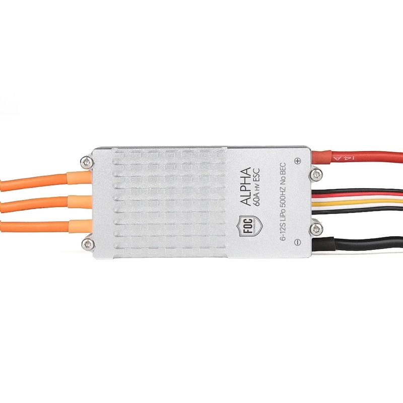 T-motor ALPHA 60A/80A 12S V1.2 HV ESC – Speed Controller for RC Drone Multirotor FPV Plane Brushless Motor MN605S U8II 60A 12S