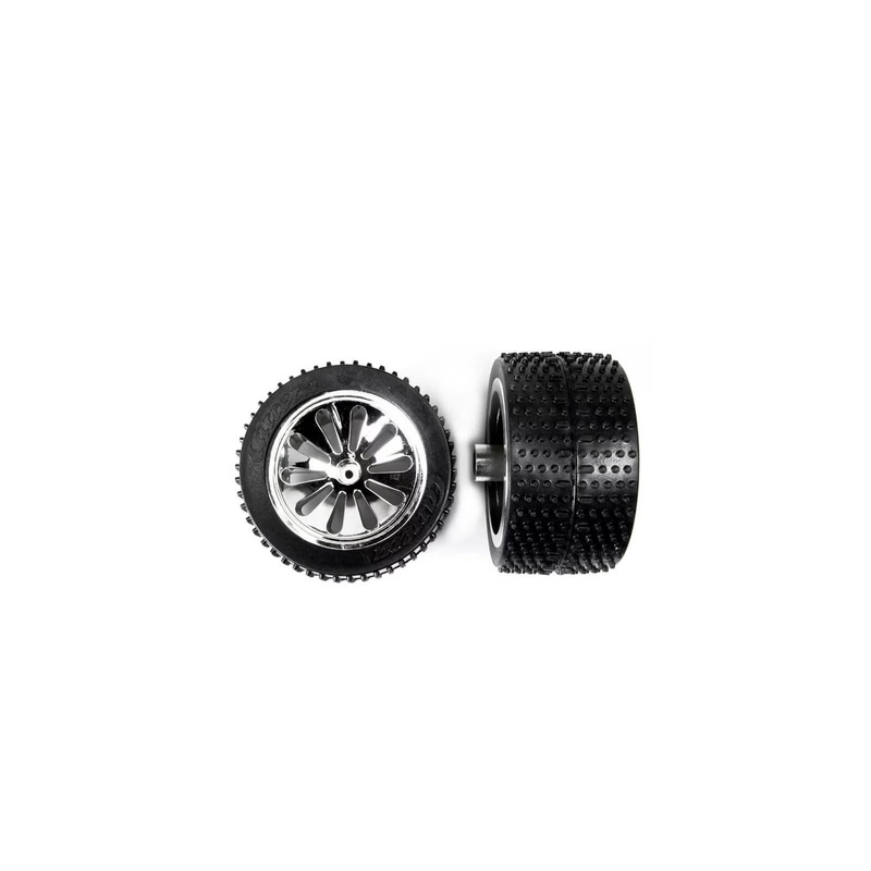 2 rear tyres with wheel rims for 161001 161002 161003 161006 162015 162016