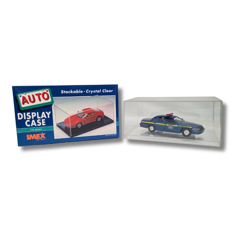 1/18 Scale Auto Display Case – Clear | Protective Showcase for Collectibles