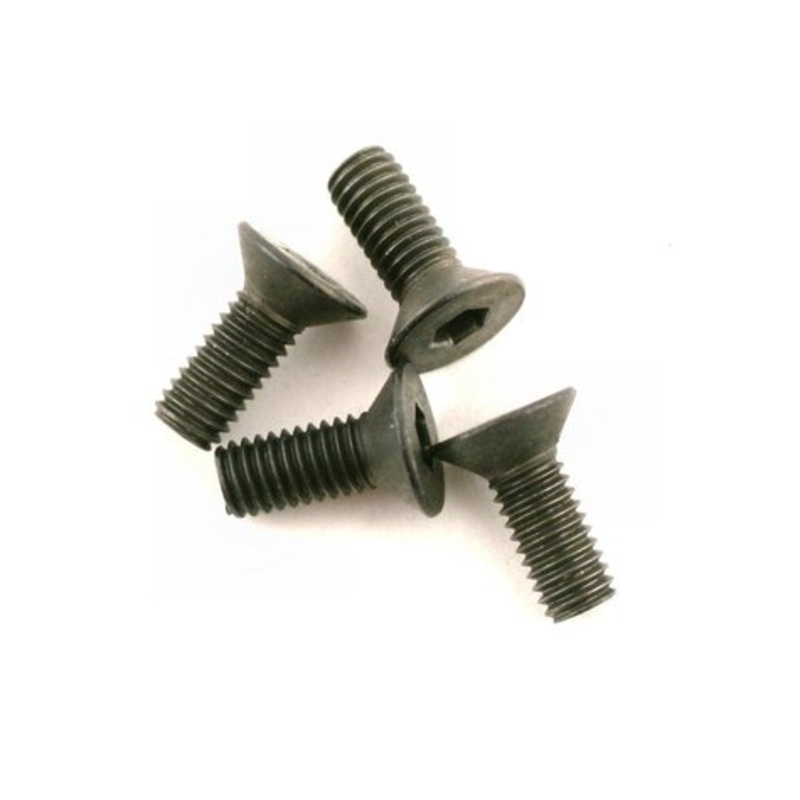 DuBro 3x8mm Flat Head Socket Screws (4)