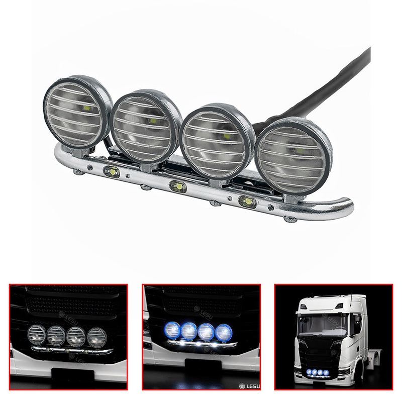 1/14 LESU Headlight Spot Lamp for 770S R620 R470 RC Tractor Radio Controlled Truck Electric Car Model DIY Accessory Parts