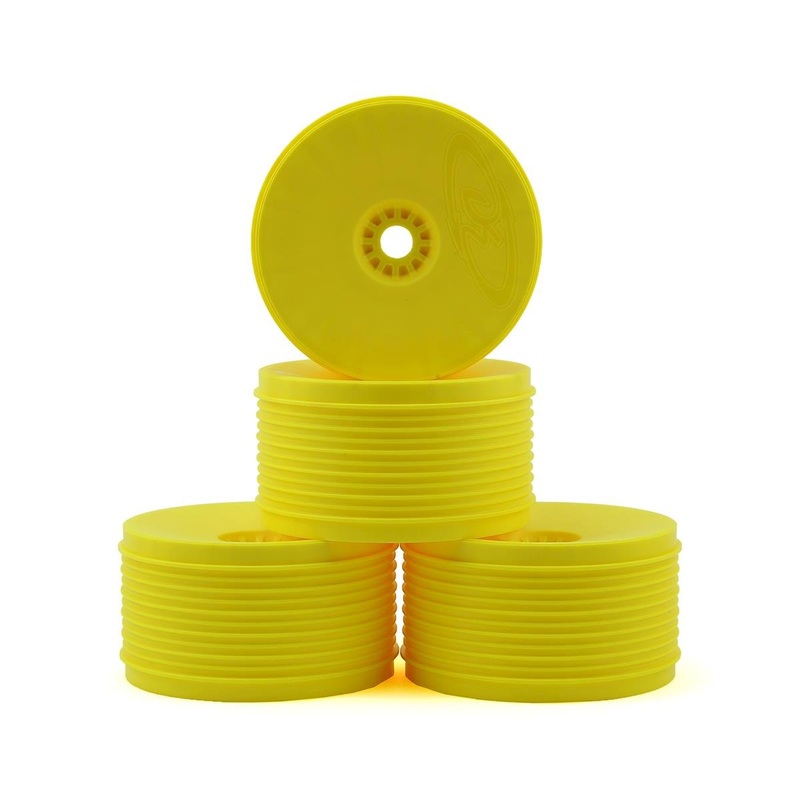 DE Racing “SpeedLine PLUS” 1/8 Truggy Wheel (Yellow) (4)