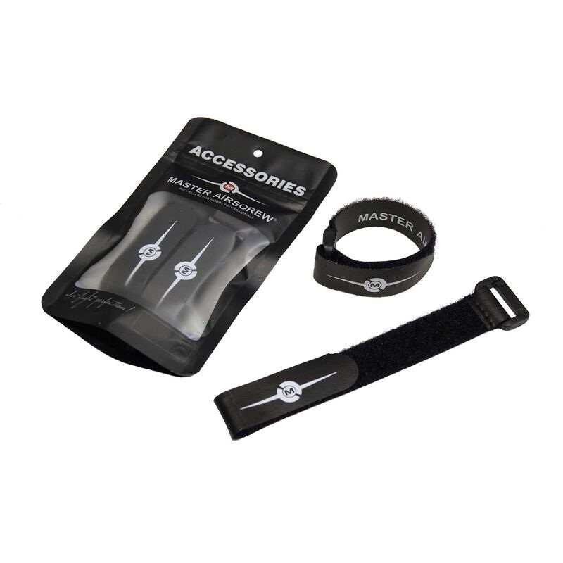 Master Airscrew Battery Strap Non-Slip Black 260mm X2 *Clearance