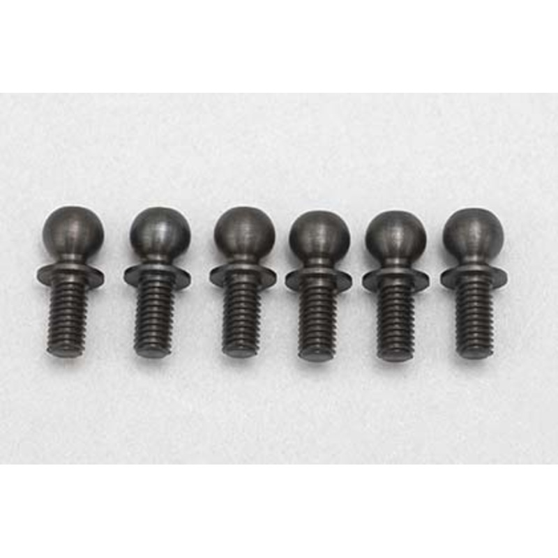 YOKOMO Hex Hole Rod End 4.8mm Ball Stud Head Short Neck Size (M Size – 11.5 mm) 6-Pack [Yokomo] B8-206SHSA