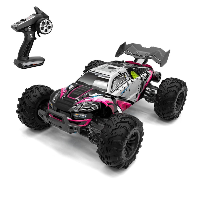 1/16 RC Off Road Car Q117 2.4G Remote Control Four Wheel Drive High Speed Vehicle 70km/h Brushless Motor ESC Lifting Wheel RTR Red