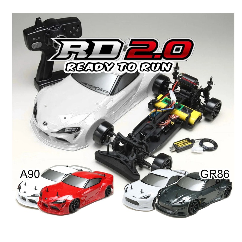 Yokomo RD2.0 A90 /GR86  1-10 RWD Drift Car RTR READY TO RUN [Yokomo] DPR-GRA90R DPR-GRA90W DPR-GR86G DPR-GR86W A90 – Pandem Supra Red