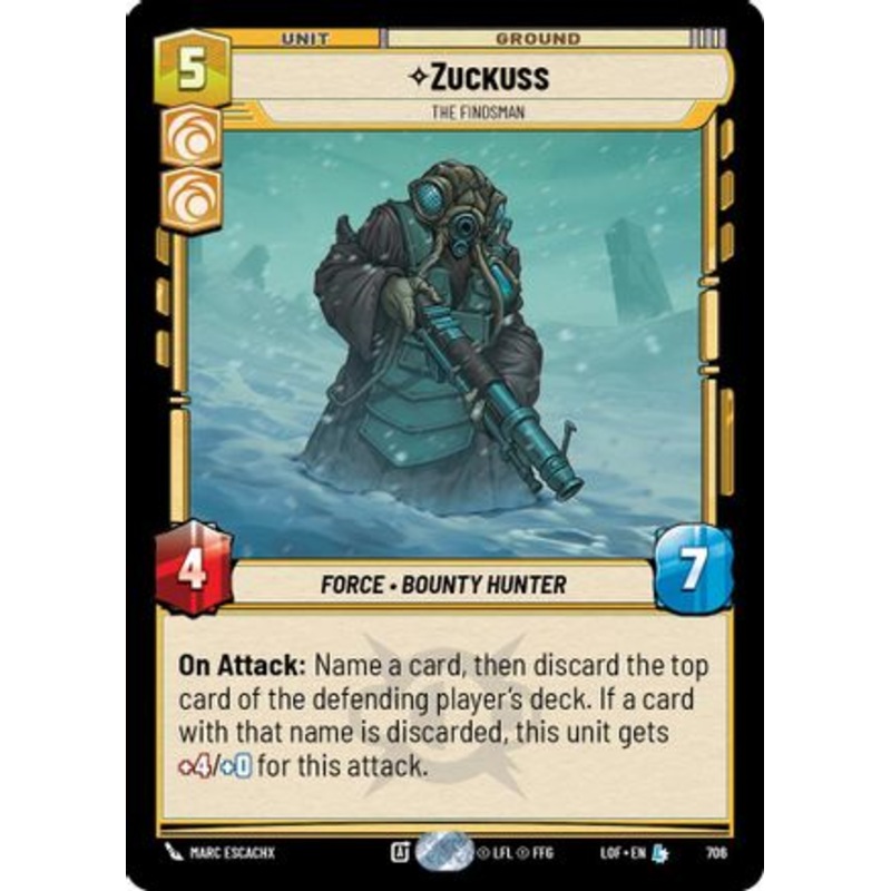 Zuckuss – The Findsman (Foil) (706) – Legends of the Force Foil Near Mint