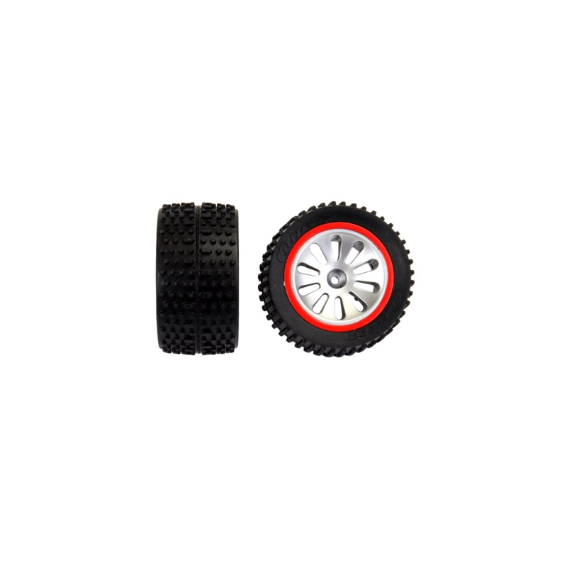 2 rear tyres with wheel rims for Ghost Challenge (200101)