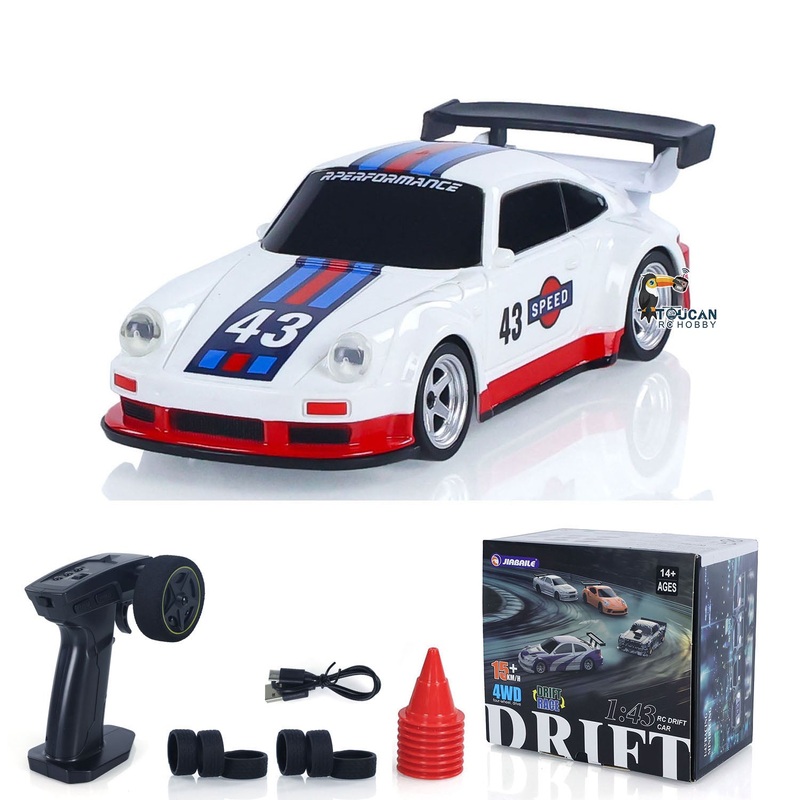US STOCK High Speed 2.4G Mini RC Drift Car 1/43 Racing Vehicles 4WD Ready to Go Mini Car Toy Model Radio Battery Lights