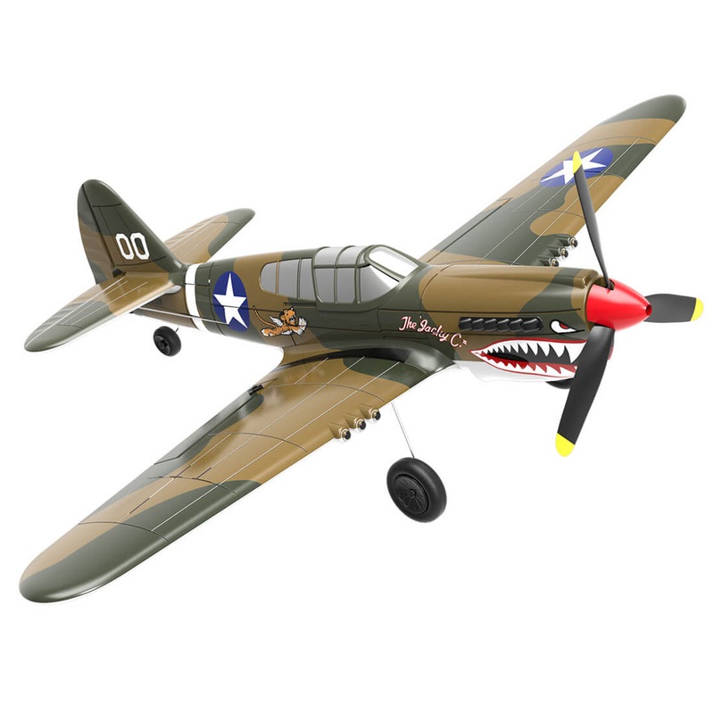 VOLANTEXRC P-40 2.4Ghz 4CH RC Airplane EPP Foam Fighter for Beginners (RTF Version)