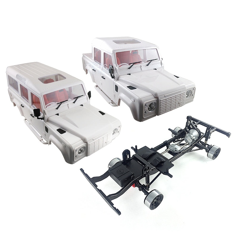 1:10  Rock Crawler 334MM Shell Cabin Chassis Tires Spare Part for D110 Radio Controlled Cars DIY Model 1PC 334MM Wheelbase Metal Chassis
