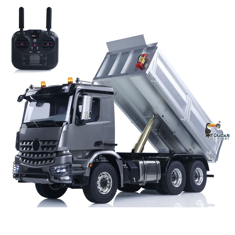 US STOCK 6X6 Metal Chassis 1/14 RC Hydraulic Dumper 2Speed TAMIYA 3348 Radio Controlled Tipper Model Car NO LOCK Differential Axle Light Sound