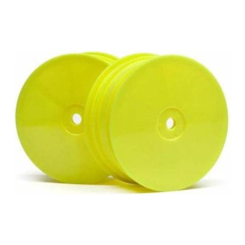 (Clearance Item) HB RACING Front 4WD Front Wheel (Yellow/2Pcs)
