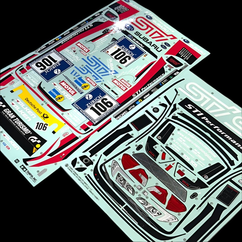 1-10 Livery: STI Subaru Motul GRAN TURISMO Decal Sticker Sheet [Tamiya] 9495908