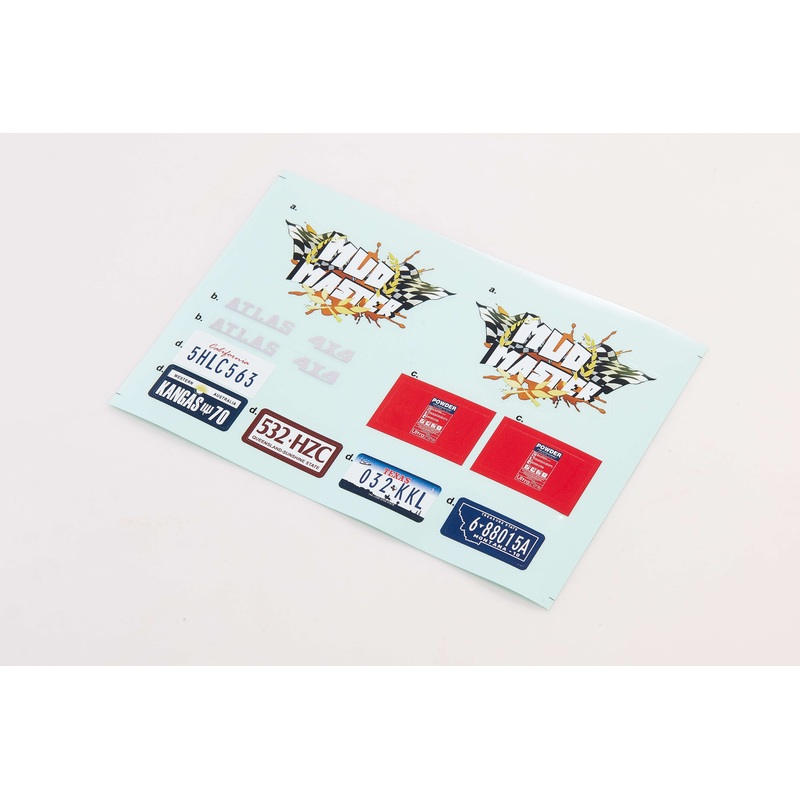 1:10 Atlas 4×4 CAR DECAL SHEET