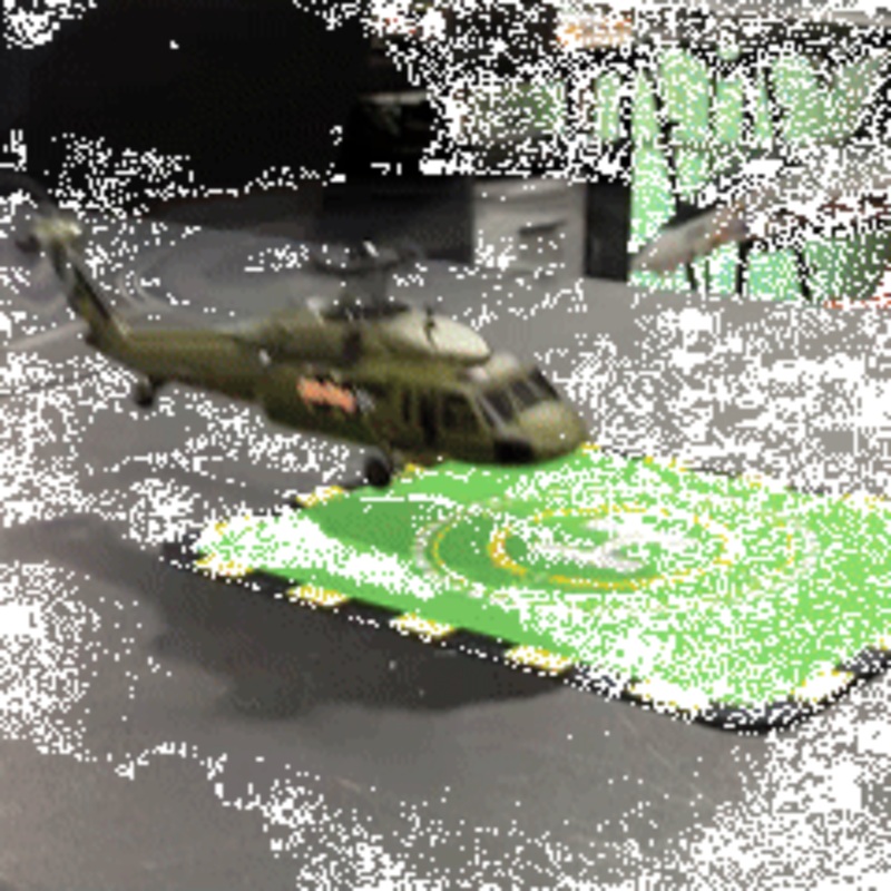 WLTOYS XK 170 Blackhawk UH-60L RC Helicopter With Landing Pad and Display Stand K170 with 1 battery