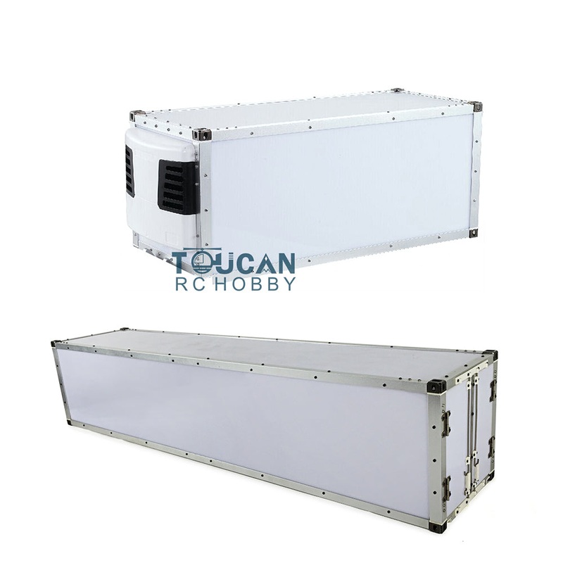 1/14 20ft 40ft Reefer Container for RC Semi Trailer Remote Controlled Tractor Truck Cars DIY Hobby Model 1Set Unassembled & Unpainted 20ft Reefer Container