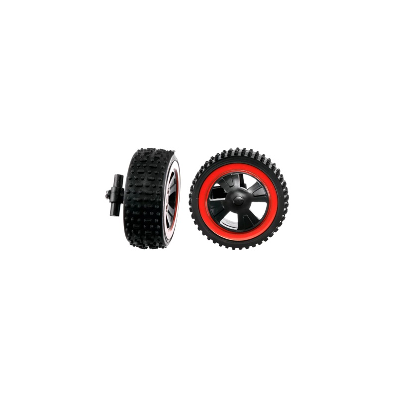 2 front wheels with rims & Wheel suspension for Red Speeder (201018)