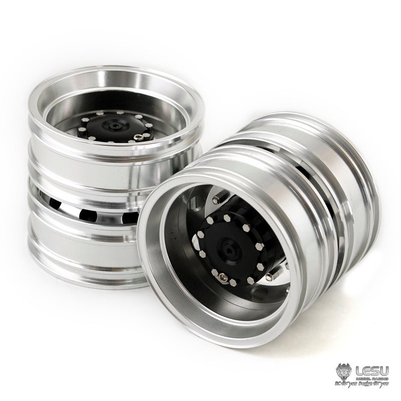 US STOCK LESU 1/14 Metal Hex Brake Rear Double Wheel Hub Part for Remote Control DIY TAMIYA Tractor Truck Trailer Cars Power Axles