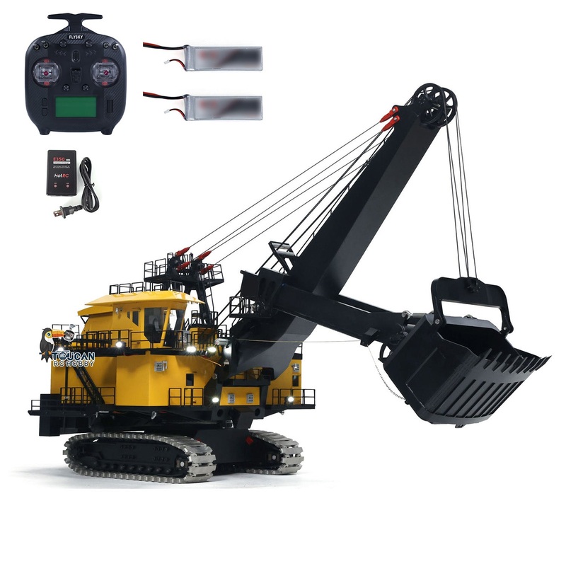 USA Pre-Order by the sea 1/25 Metal RC Electric Rope Shovel Excavator Mining Digger RTR Painted Assembled Model ST8 Radio System Light ESC Servo Motor