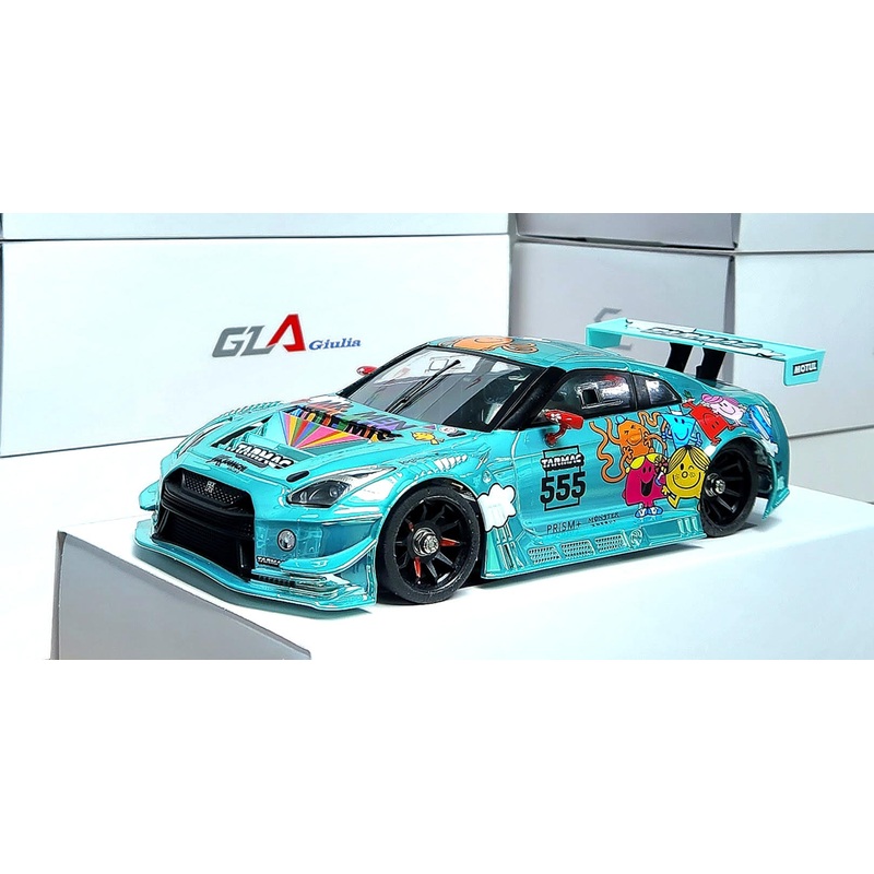 1-28 GL NISSAN R35 GT3 Body body-003(555) (TEAL) (98mm) for Mini-Z [GL Racing] GL-NISSAN-GT3-003