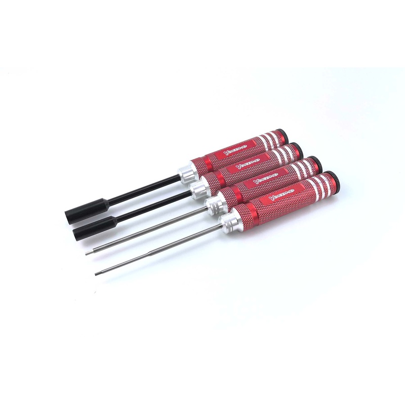 Yokomo (RED) 2.0mm 1.5mm 5.5 7.0 Hex Allen Driver Tool Nut Kit Set [ Yokomo] YT-YRTSRA
