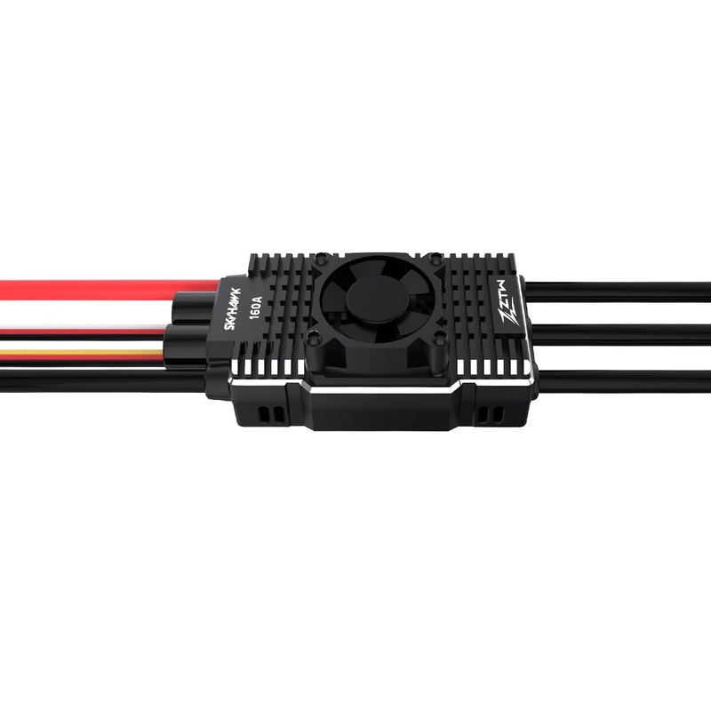 ZTW 32-Bit Skyhawk 130A/160A Telemetry ESC – HV 6-14S 6/7.4/8.4V 10A SBEC Speed Control For RC Airplane F3A F3C 550-700 Helicopter 130A ESC No Plug